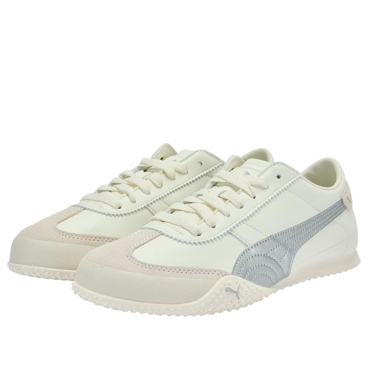 (WMNS) PUMA Bella UT LEA 'Warm White Silver' 405256-02