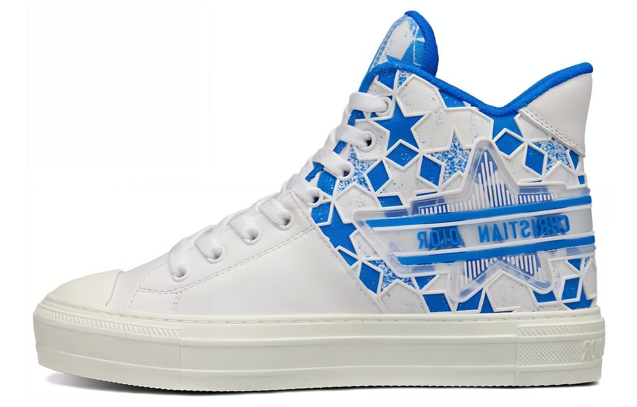 DIOR Walk'N'DIOR Star Bright Blue White DIOR Etoile Motif Women's