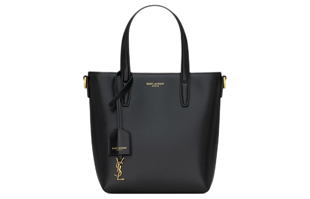 SAINT LAURENT Cow Leather Handbag Shoulder Bag Crossbody Bag Mini Women's Black