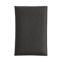 HERMES Calvi Epsom Leather Card Holder Women's 85 Ardoise Slate Gray
