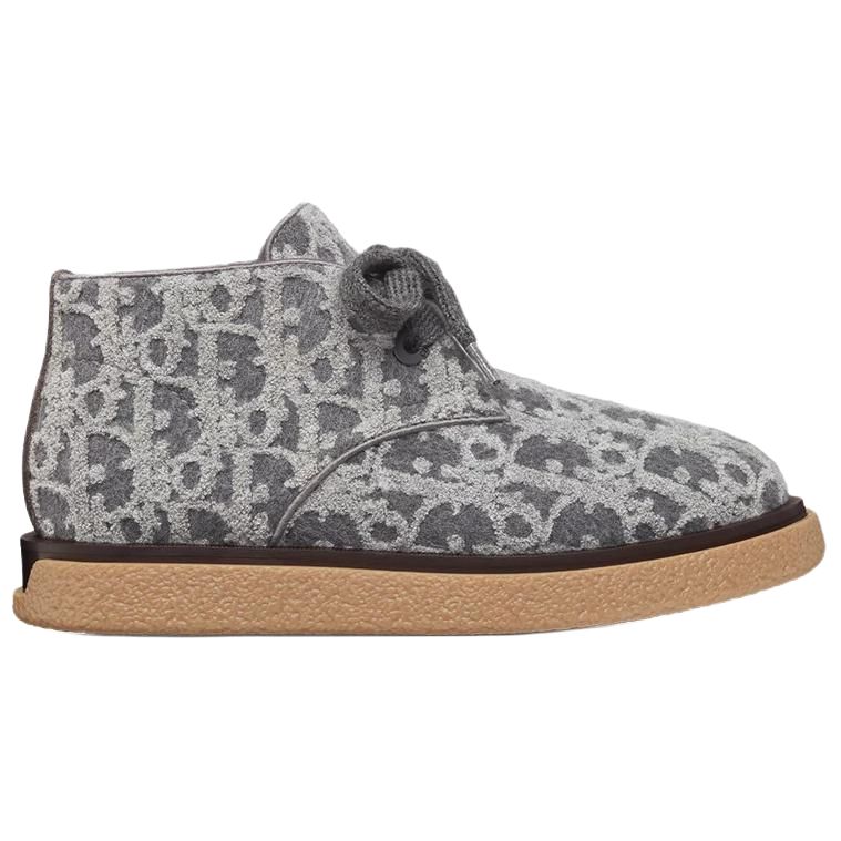 DIOR Sahara Ankle Boots Men's Gray