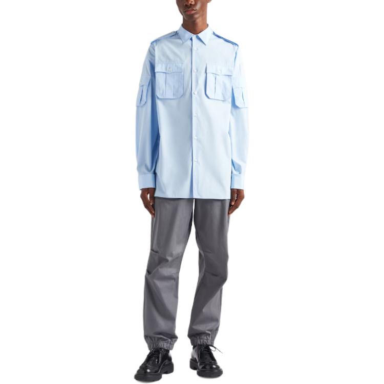 PRADA Flap Pocket Long-Sleeved Shirt