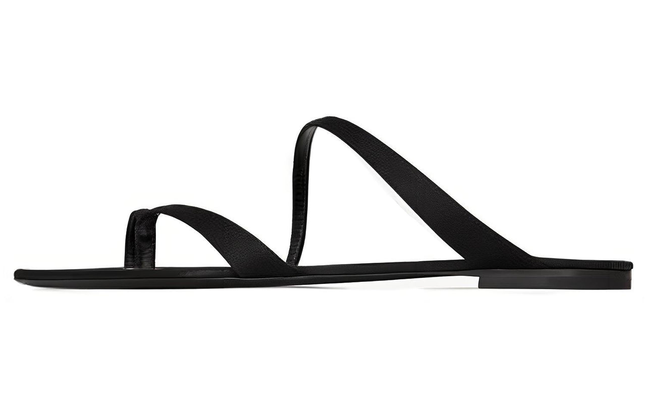 SAINT LAURENT Tanger Satin Slides