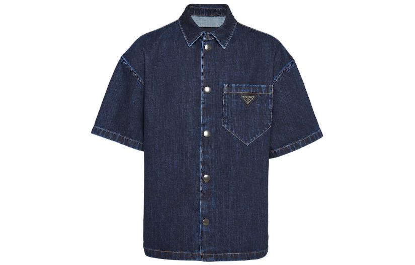 PRADA FW22 Shirt Men's Marine Blue