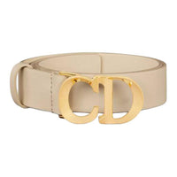 DIOR Calfskin Leather Belts Women's Rope Color Width 3cm