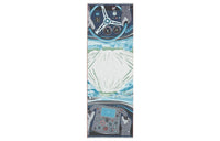 HERMES Silk Scarves Men Gray/Marine Blue/Red
