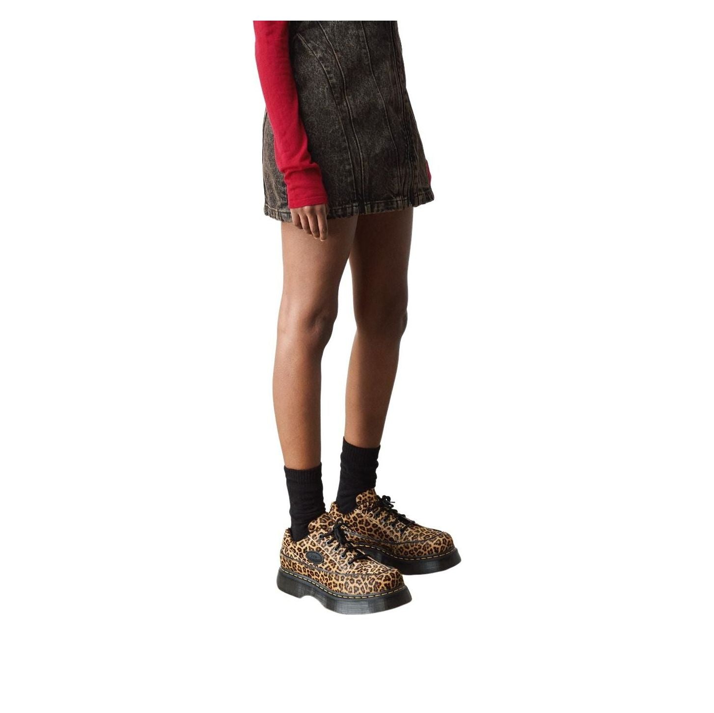 (WMNS) Dr. Martens Buzz 5-Eye Leopard Shoes 'Leopard' 41011200