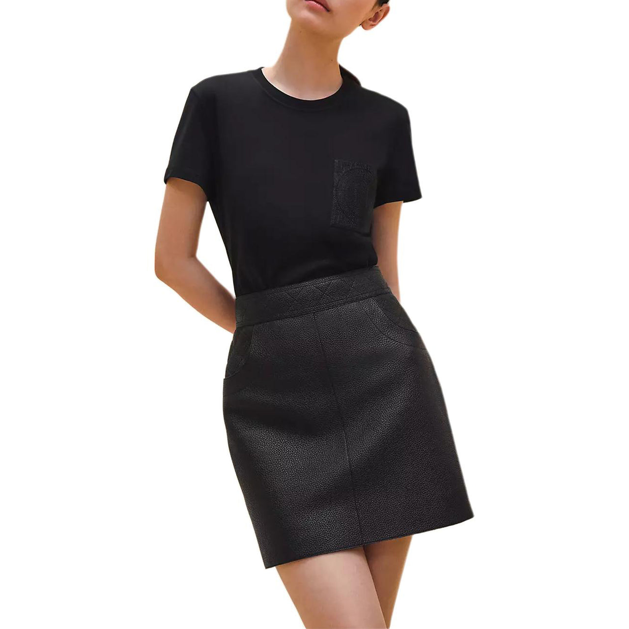 HERMES Regular T-Shirt Women's Black
