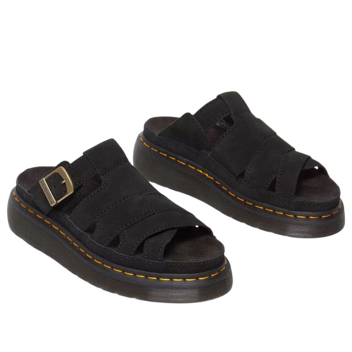 Dr. Martens Maxxy Slide Buttersoft Leather 'Black' 41125001
