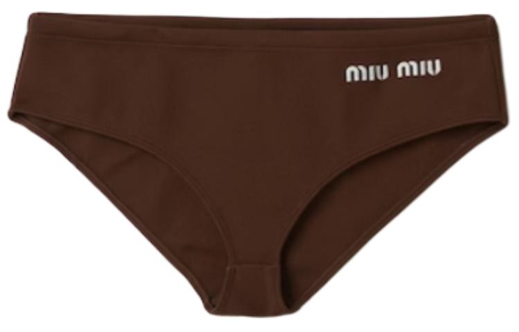 MIU MIU Logo print Bikini Bottoms