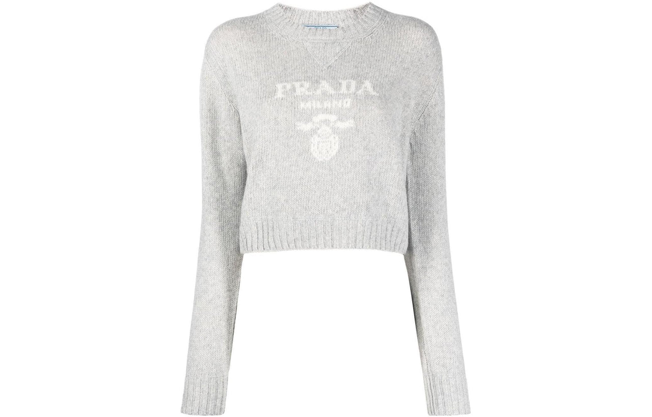 PRADA Logo intarsia Cashmere Jumper