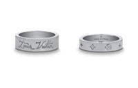 LOUIS VUITTON 925 Sterling Silver Rings Unisex Silver