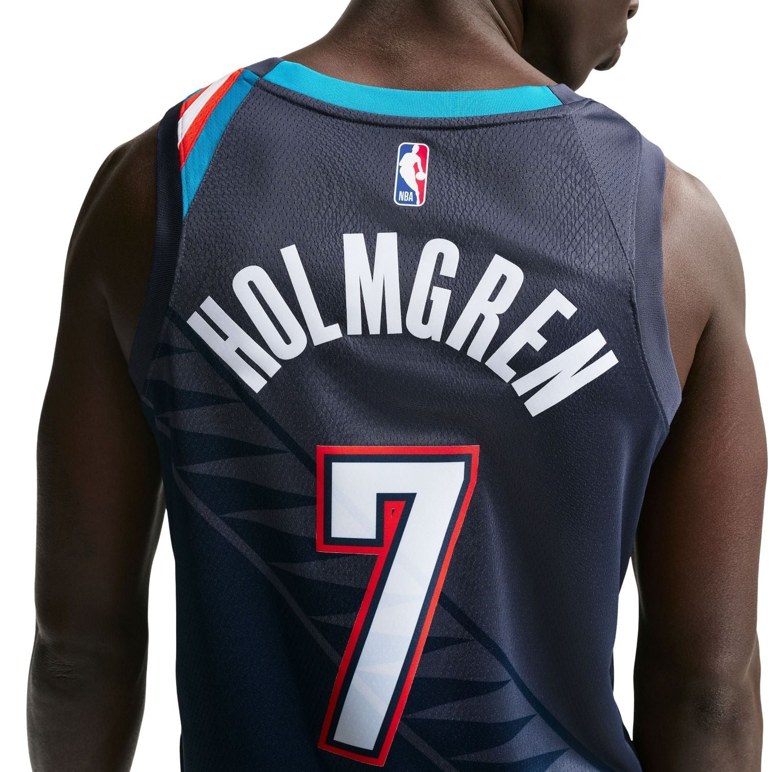 Nike NBA Chet Holmgren Oklahoma City Thunder City Edition Swingman Jersey 'Thunder Blue' HM5990-438