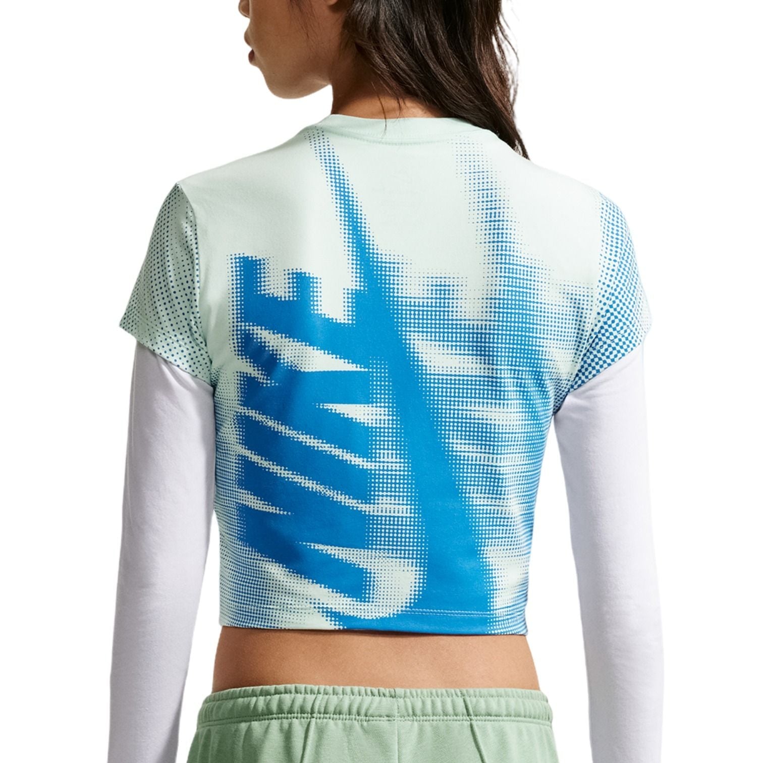 (WMNS) Nike Sportswear Chill Knit Fitted T-Shirt 'Barely Green' IR7845-394