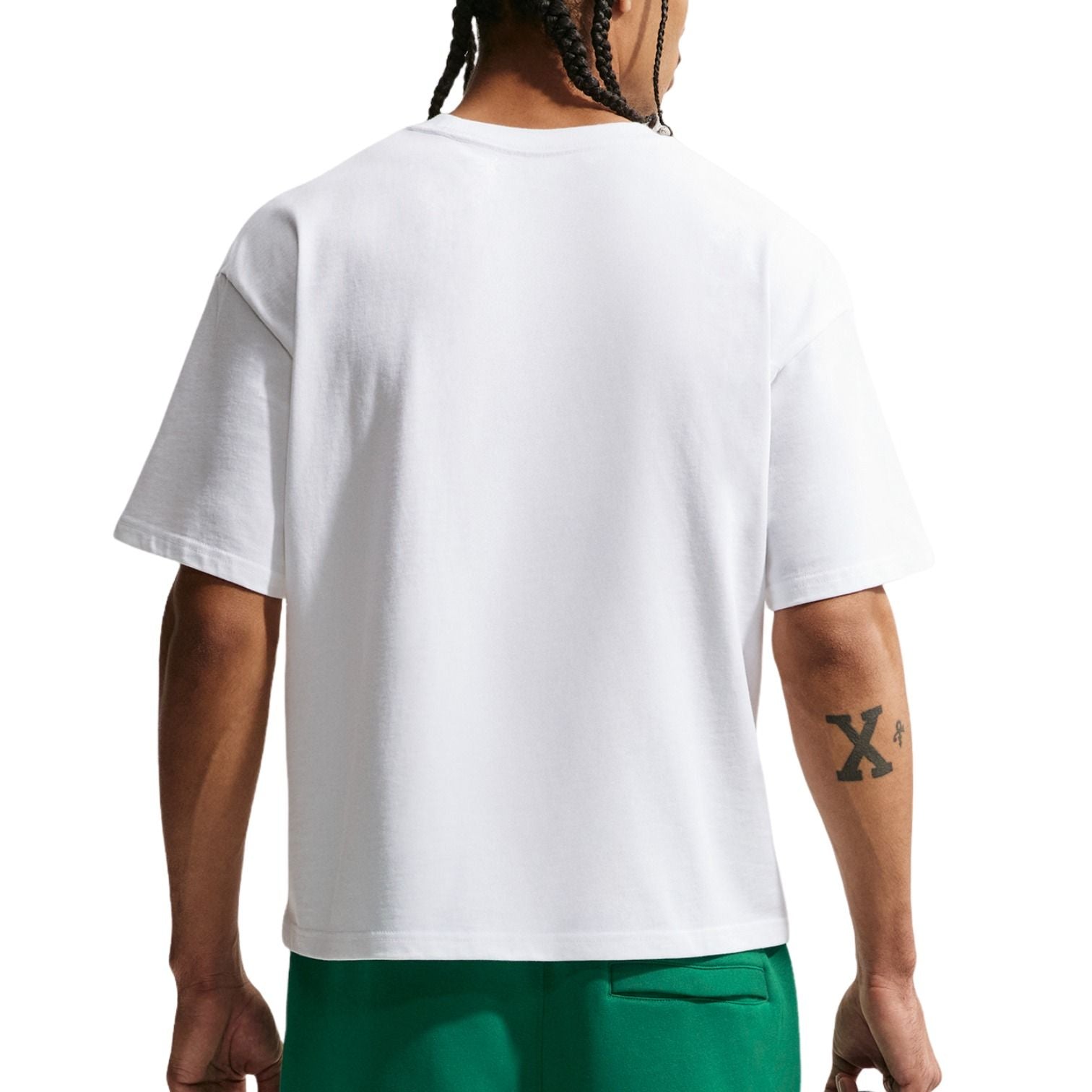 Nike NSW Boxy Futbol Loose T-Shirt 'White Canary Lt Photo Blue' IR8961-100