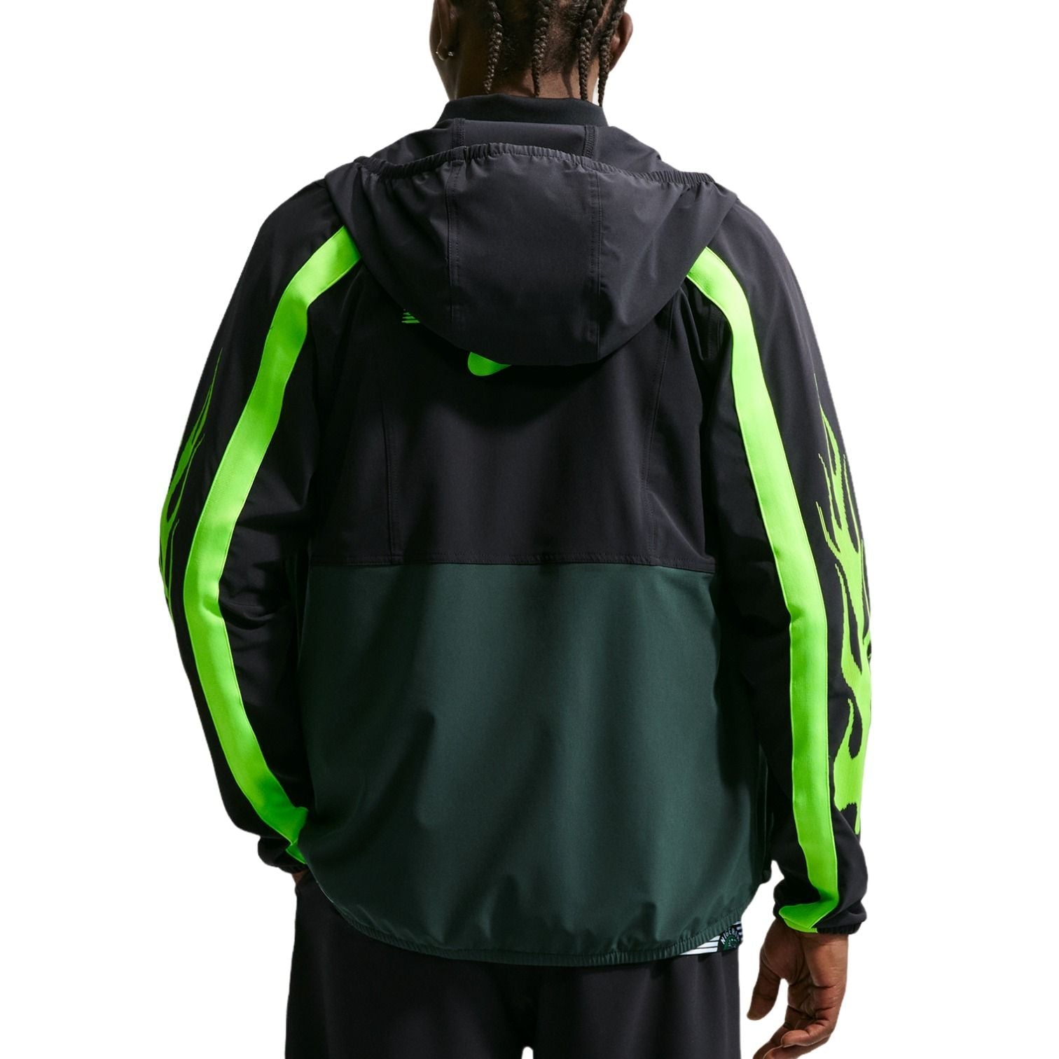 Nike Nigeria Energy Dri-FIT Woven Jacket 'Black Pro Green Electric Green' IH1286-010