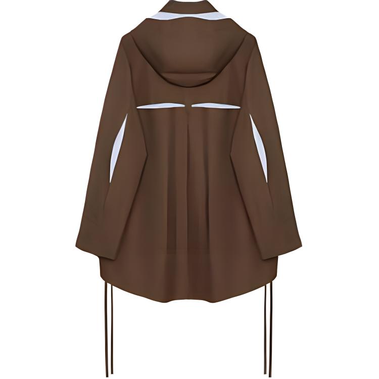 LOEWE Hooded Parka In Cotton Jackets & Coats Women's Brown