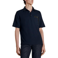 HERMES SS24 Polo Shirt Men's Marine Blue