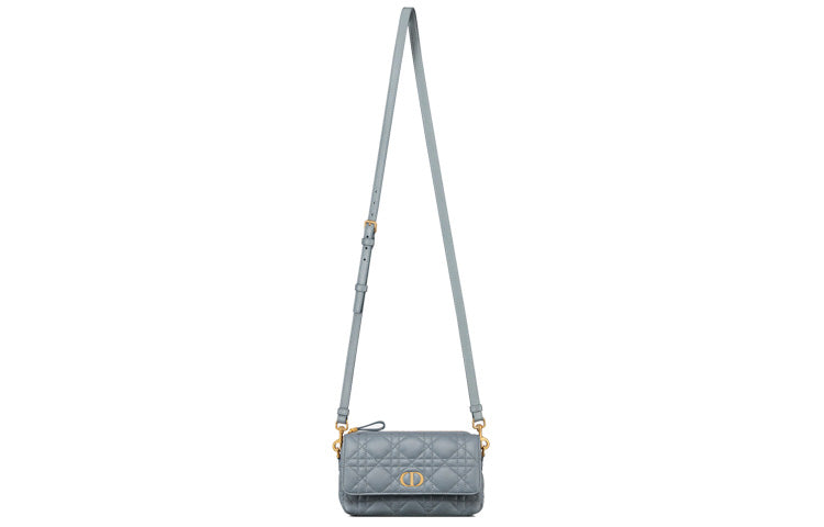 DIOR Caro Soft Cow Leather Clutch Women's