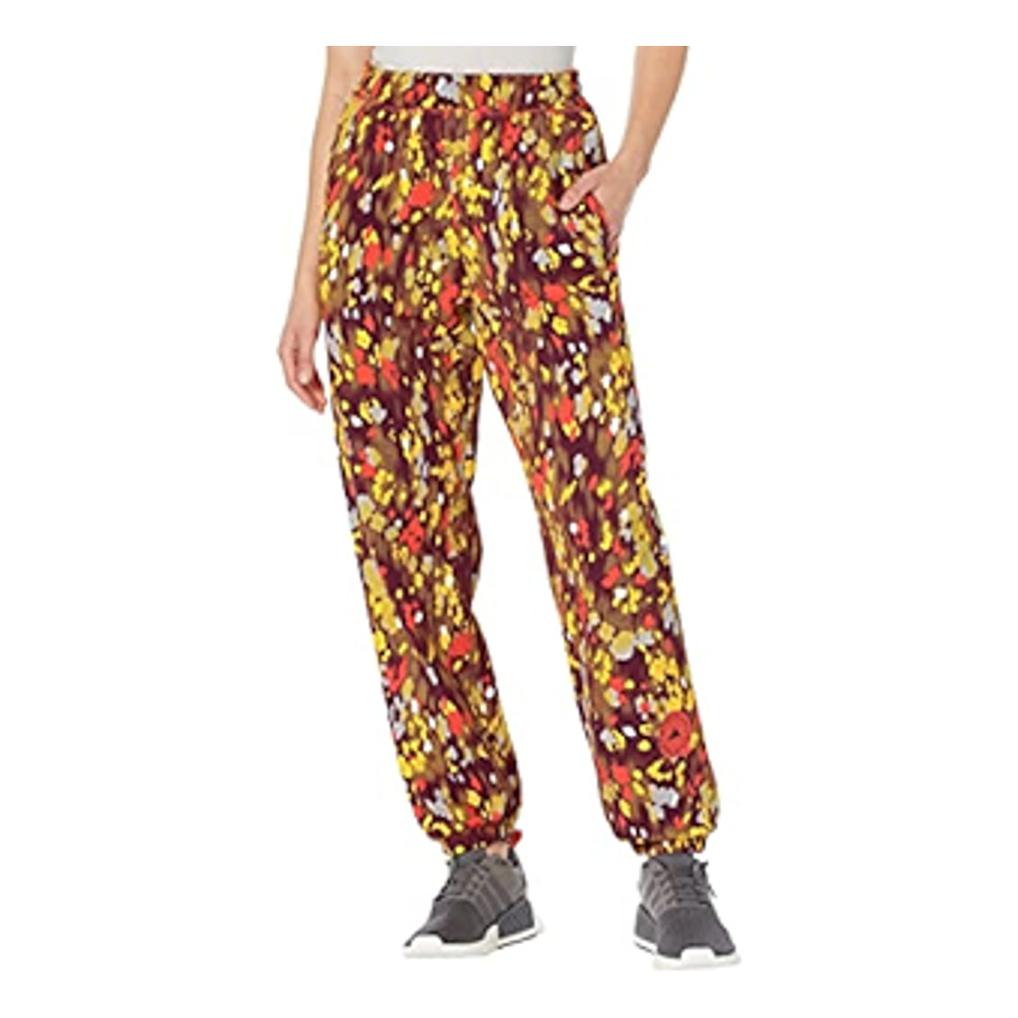 (WMNS) adidas by Stella McCartney Floral Printed Woven Track Pants Asia Sizing 'Multi-Color' HG2003