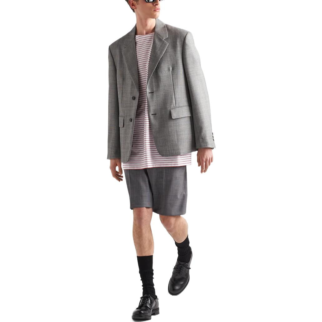 PRADA Single-breasted Wool Jacket
