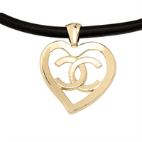 CHANEL Necklaces Women's Black