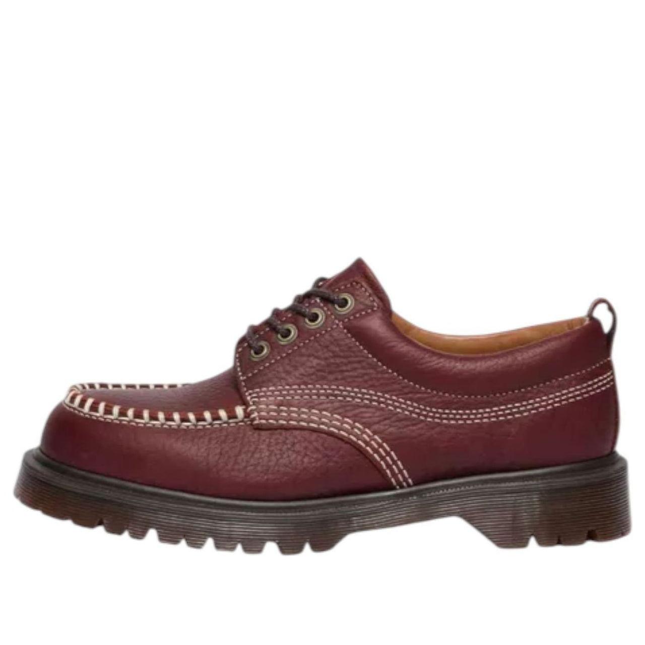 Dr. Martens Lowell Wild Grain Lace Up Moc Toe 'Russet Red' 42091600