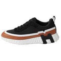 HERMES Bouncing Low-Top Casual Shoes Women's Black