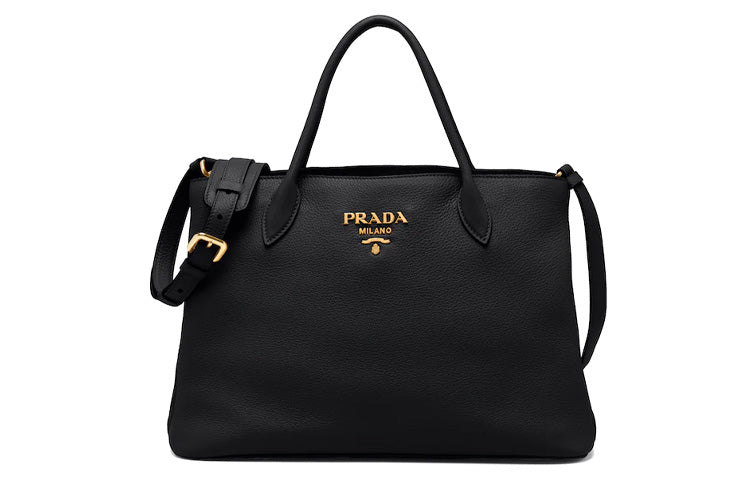 PRADA Calfskin Shoulder Bag, Crossbody Bag, Handbag Women's Black