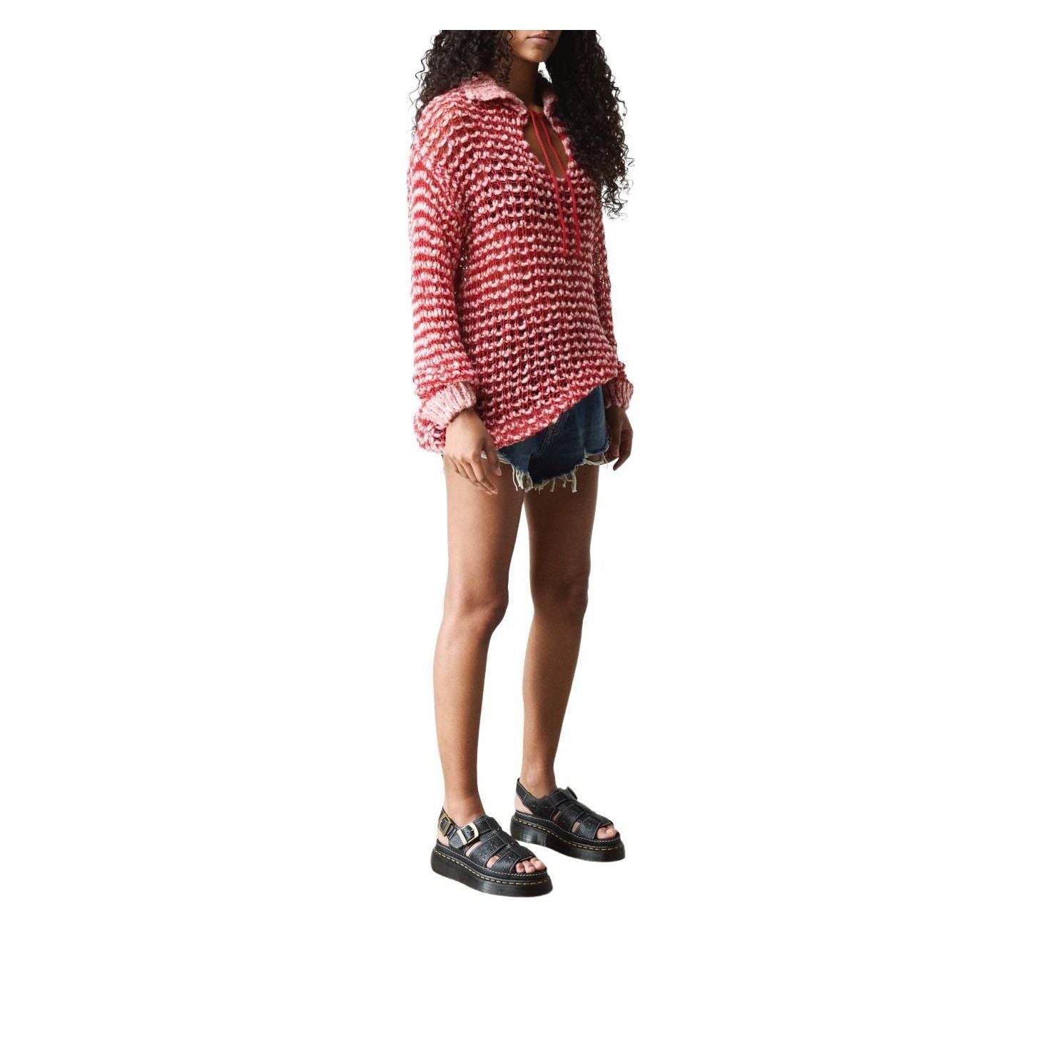 (WMNS) Dr. Martens Wrenlie Open Toe Nappa Leather Fisherman Platform Sandals 'Black' 42337001