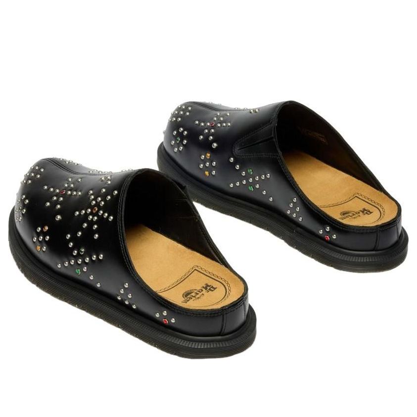 Dr. Martens San Leather Studded Mules 'Black' 42449001