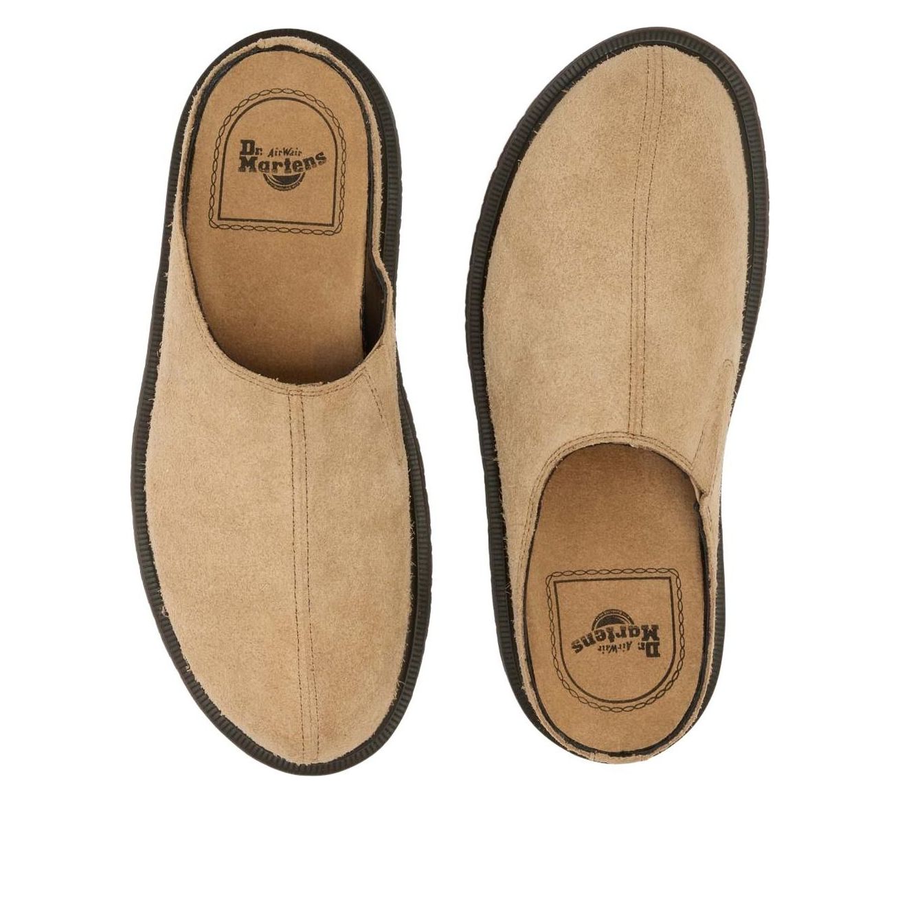 Dr. Martens San Hairy Suede Mules 'Savannah Tan' 42451200