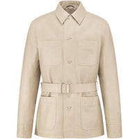 DIOR FW24 Leather Jacket Men's Beige
