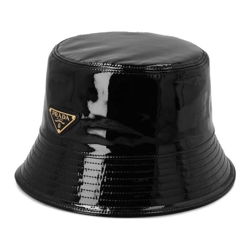 PRADA Lambskin Bucket Hats Women's Black