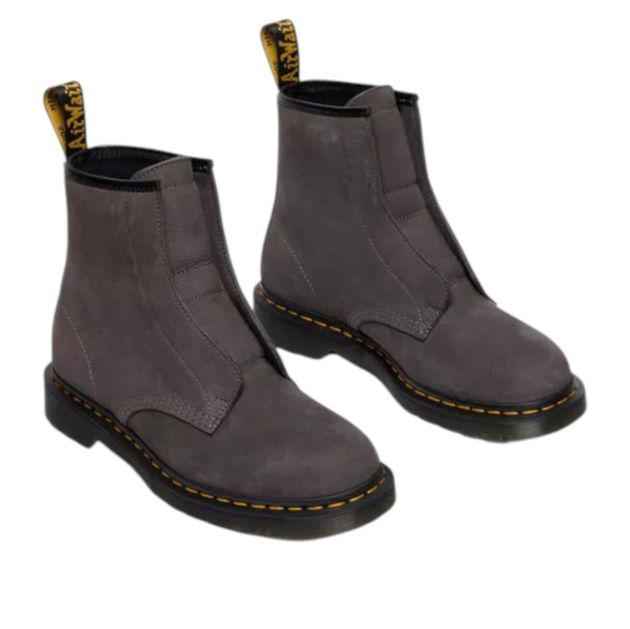 Dr. Martens 1460 Laceless Nubuck Slip On Boots 'Gunmetal' 42670020
