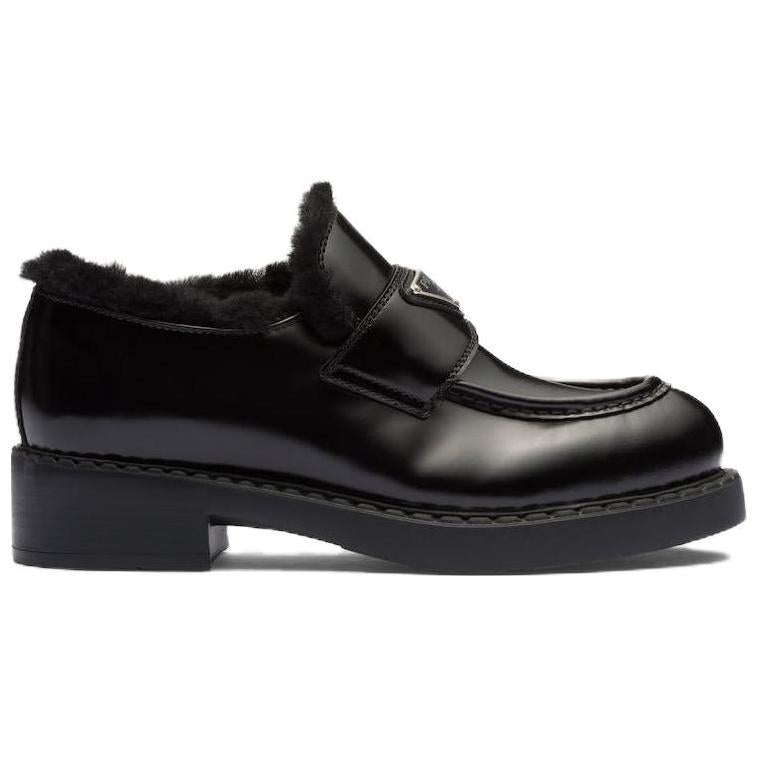 PRADA Brushed Leather Loafers