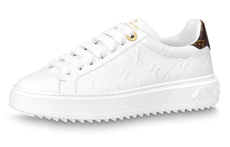 LOUIS VUITTON Time Out Sneakers 'White Monogram' Women's