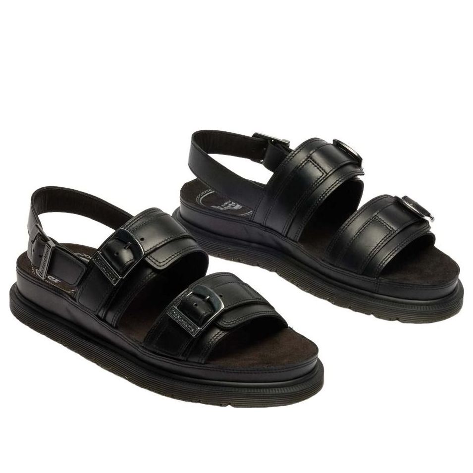 Dr. Martens San Two Strap Orleans Leather Sandals 'Black' 42841001