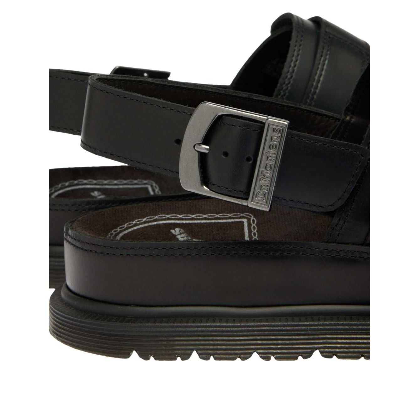 Dr. Martens San Two Strap Orleans Leather Sandals 'Black' 42841001