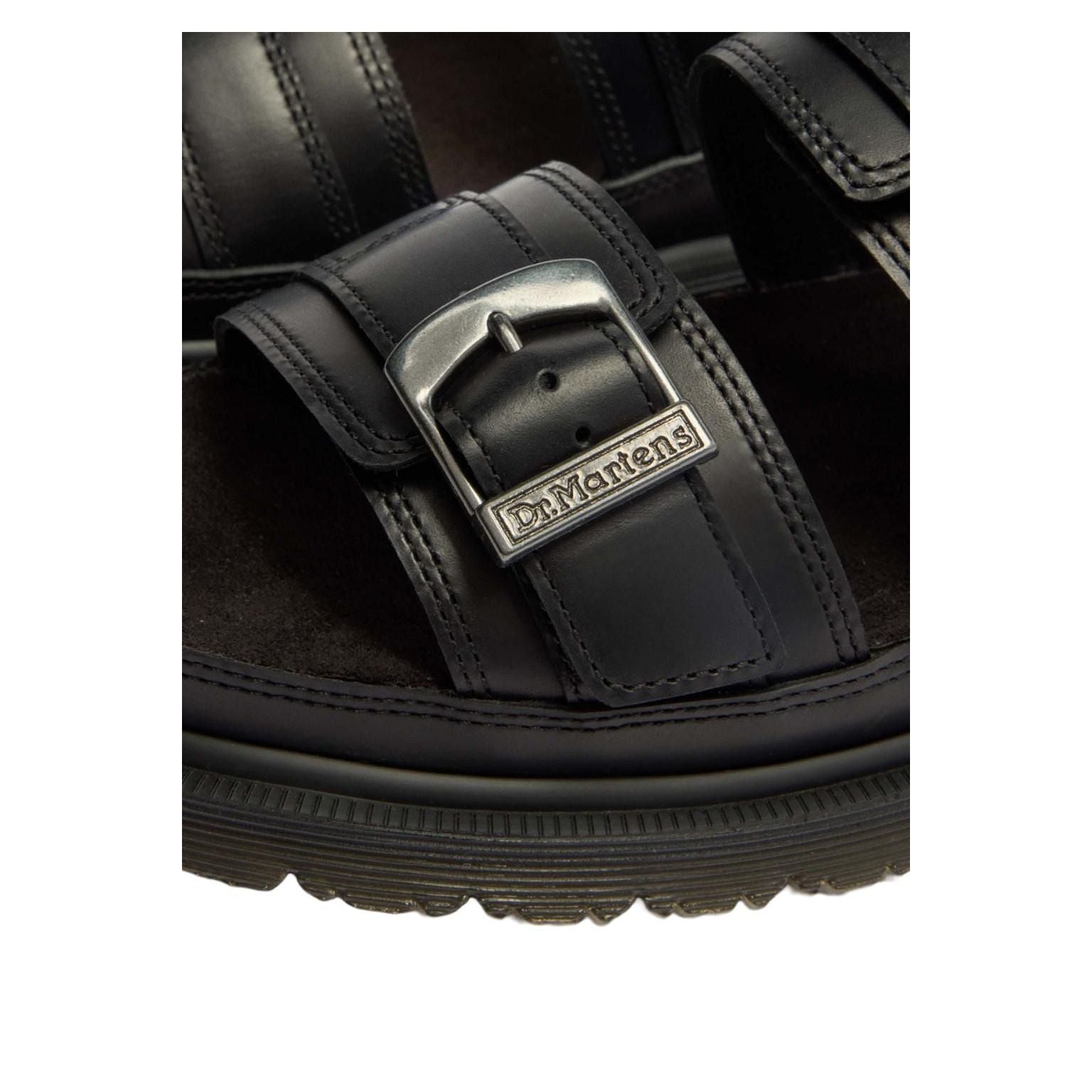 Dr. Martens San Two Strap Orleans Leather Sandals 'Black' 42841001