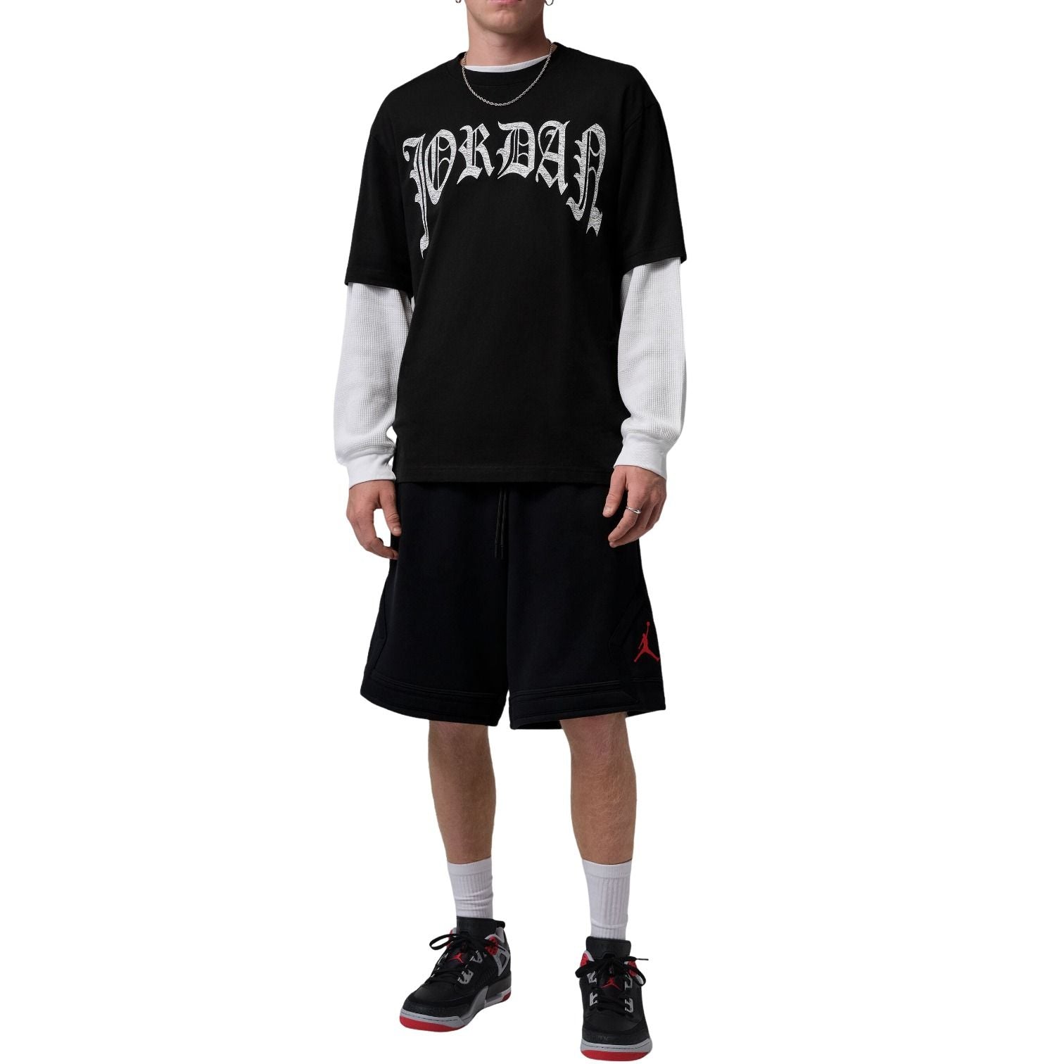 Jordan Brooklyn T-Shirt 'Black White' IO0019-010