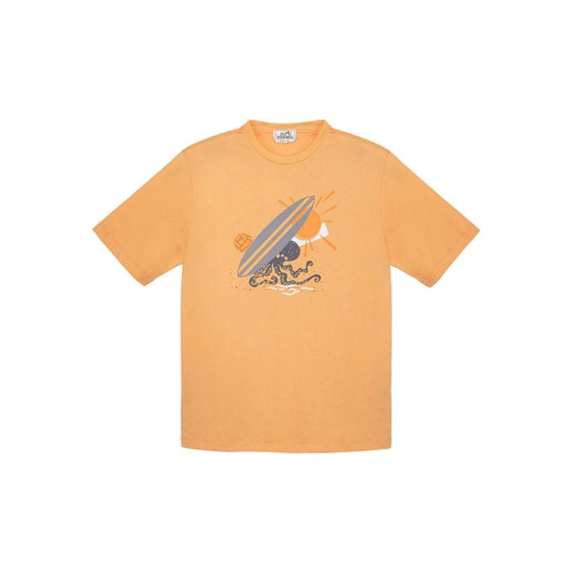 HERMES T-Shirt Men's Cantaloupe