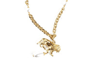 CHANEL Necklaces Women's Gold