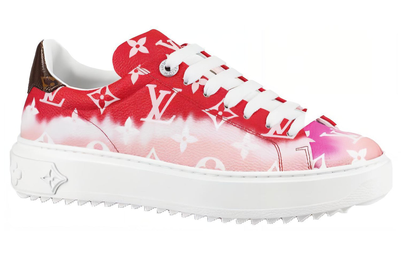 LOUIS VUITTON Time Out Sneakers 'White Red' Women's