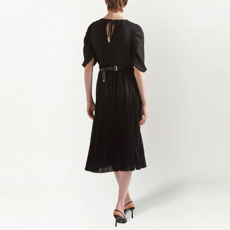 PRADA Short Sleeved Dress Women's Black SneakerSouqq PRADA Short Sleeved Dress Women's Black SneakerSouqq