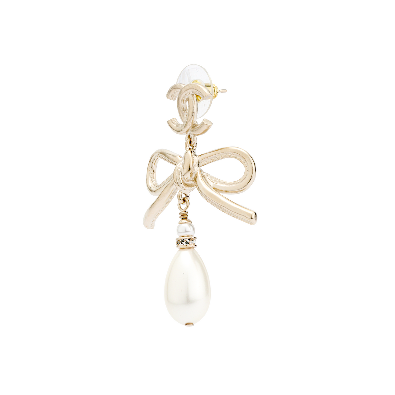 CHANEL Earrings Women's Gold