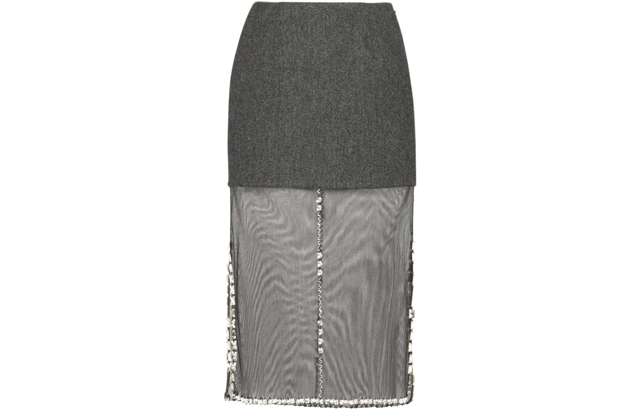PRADA Casual Long Skirts Women's Black