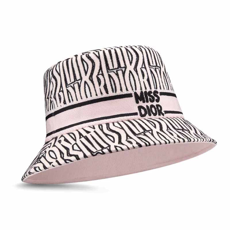 DIOR Cotton Bucket Hats Women's Light Pink