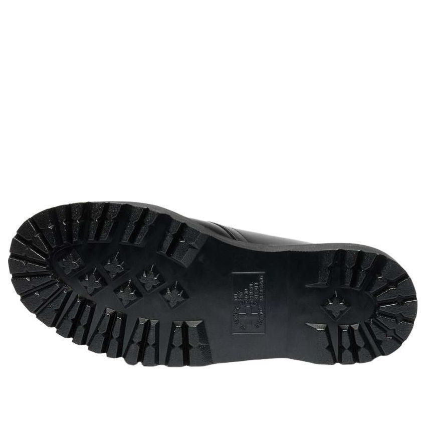 (WMNS) Dr. Martens Retro Monk Quad Tumble Leather Strap Shoes 'Black' 43377001