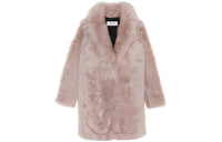 SAINT LAURENT Shearling Long-Sleeved Coat